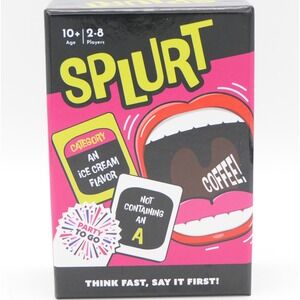 Gamewright Splurt Think Fast, Say It First Card Game 2-8 Players Age 10+